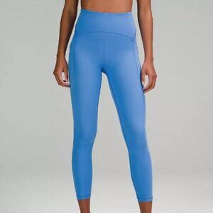 Lululemon Power Thru High-Rise Tight 25" w/ Pockets - Blue Nile - Size 8